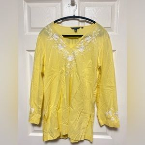 Boden Women’s Yellow Cover Up 100% Cotton Size 12